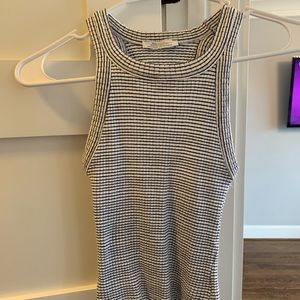 Black and white striped tank top from Zara